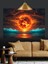 Güneşin Ateşli Patlaması Dekoratif Kanvas - Mdf Ahşap Tablo 5