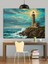 Deniz Feneri Fırtınalı Hava Dekoratif Kanvas - Mdf Ahşap Tablo 2