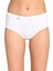 4 Adet Tutku Kadın Yüksek Bel Bato Ince Lastik Külot Beyaz 3