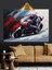 Motosiklet Hız Soyut Sanat Dekoratif Kanvas - Mdf Ahşap Tablo 1