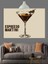 Espresso Martini Kokteyl Çizimi Dekoratif Kanvas - Mdf Ahşap Tablo 3