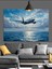 Uçak Su Üstü Uçuş Dekoratif Kanvas - Mdf Ahşap Tablo 1
