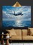 Uçak Su Üstü Uçuş Dekoratif Kanvas - Mdf Ahşap Tablo 5