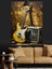 Retro Gitar ve Amfi Ile Müzik Dekoratif Kanvas - Mdf Ahşap Tablo 3