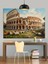 Roma Kolezyum Tarihi Yapı Dekoratif Kanvas - Mdf Ahşap Tablo 4