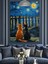 Vincent Van Gogh Yıldızlı Gece Resmi Dekoratif Kanvas - Mdf Ahşap Tablo 3