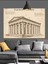 Antik Yunan Tapınağı Mimari Dekoratif Kanvas - Mdf Ahşap Tablo 3