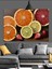 Dilimlenmiş Narenciye Meyveleri Kompozisyon Dekoratif Kanvas - Mdf Ahşap Tablo 1