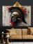 Yunan Savaş Başlığı Kask Sanat Dekoratif Kanvas - Mdf Ahşap Tablo 2