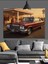 Klasik Amerikan Araba Sokak Manzarası Dekoratif Kanvas - Mdf Ahşap Tablo 1