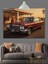 Klasik Amerikan Araba Sokak Manzarası Dekoratif Kanvas - Mdf Ahşap Tablo 2