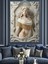 Beyaz Mermer Kadın Heykeli Detayı Dekoratif Kanvas - Mdf Ahşap Tablo 2