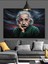 Albert Einstein Düşünen Portre Dekoratif Kanvas - Mdf Ahşap Tablo 1