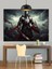 Zırhlı Savaşçı Karanlık Kılıç Dekoratif Kanvas - Mdf Ahşap Tablo 2