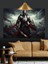 Zırhlı Savaşçı Karanlık Kılıç Dekoratif Kanvas - Mdf Ahşap Tablo 4