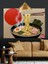 Kırmızı Balon Ramen Erişte Kase Dekoratif Kanvas - Mdf Ahşap Tablo 2