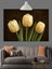 Sarı Lale Çiçekleri Dekoratif Kanvas - Mdf Ahşap Tablo 2