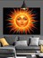 Güneş Yüzü Parlak Işık Enerji Dekoratif Kanvas - Mdf Ahşap Tablo 5
