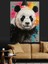 Beyaz Kürk Sevimli Bir Panda Dekoratif Kanvas - Mdf Ahşap Tablo 2