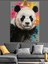 Beyaz Kürk Sevimli Bir Panda Dekoratif Kanvas - Mdf Ahşap Tablo 3