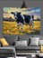 Tarlada Otlayan Inek Dekoratif Kanvas - Mdf Ahşap Tablo 2
