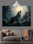 Uluyan Kurt Gece Manzarası Dekoratif Kanvas - Mdf Ahşap Tablo 5