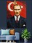 Türk Bayraklı Mustafa Kemal Atatürk Portresi Dekoratif Kanvas - Mdf Ahşap Tablo 5