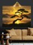 Günbatımı Ağaç Gölgesi Dekoratif Kanvas - Mdf Ahşap Tablo 4