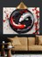 Koi Balığı Yin Yang Dekoratif Kanvas - Mdf Ahşap Tablo 4