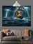 Fırtınalı Deniz Korsan Gemisi Dekoratif Kanvas - Mdf Ahşap Tablo 3