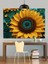 Büyük Sarı Ayçiçeği Portresi Dekoratif Kanvas - Mdf Ahşap Tablo 2