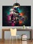 Astronot Komik Uzay Macerası Dekoratif Kanvas - Mdf Ahşap Tablo 2