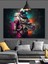 Astronot Komik Uzay Macerası Dekoratif Kanvas - Mdf Ahşap Tablo 5