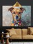 Köpek Detaylı Portre Dekoratif Kanvas - Mdf Ahşap Tablo 2