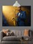 Saksafoncu Müzisyen Karanlık Atmosfer Dekoratif Kanvas - Mdf Ahşap Tablo 3