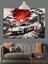 Yarış Arabası Hız Siyah Beyaz Dekoratif Kanvas - Mdf Ahşap Tablo 5