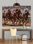 At Yarışı Hız Koşu Atlar Dekoratif Kanvas - Mdf Ahşap Tablo 4