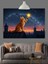 Günbatımı Kedi ve Yıldız Dekoratif Kanvas - Mdf Ahşap Tablo 2