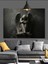 Melek Heykeli Siyah Kanat Dekoratif Kanvas - Mdf Ahşap Tablo 3