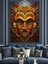 Altın Rengi Maske Dekoratif Kanvas - Mdf Ahşap Tablo 4