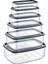 Dikdörtgen Sweet Şeffaf Saklama Kabı Seti 300/500/800/1200/1900/2900 ml 6lı DG-3153060218015 1