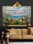 Toskana Manzarası Evler Ağaçlar Dekoratif Kanvas - Mdf Ahşap Tablo 3