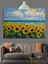 Ayçiçeği Tarlası Mavi Gökyüzü Dekoratif Kanvas - Mdf Ahşap Tablo 5