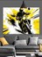 Motosiklet Süren Hız Tutkunu Adam Dekoratif Kanvas - Mdf Ahşap Tablo 5