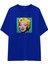 Andy Warhol / Marilyn Monroe Blue Oversize Tişört - Mavi 1
