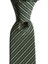 Yeşil Siyah Çizgili 7,5 cm Genişliğinde Ipek Kravat 2