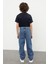 Mavi Renk Erkek Çocuk Regular Pamuklu Denim Pantolon Jean 2