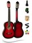 CE-55RD Kırmızı Klasik Gitar 4/4 ( Taşıma Kılıfı, Gitar Askısı, Tuner, Metod ve Pena Hediyeli) 1