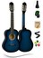 CE-55BL Mavi Klasik Gitar 4/4 ( Taşıma Kılıfı, Gitar Askısı, Tuner, Metod ve Pena Hediyeli) 1