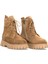 Elit Dravelle Kadın Hakiki Süet Deri Klasik Bot Camel 4